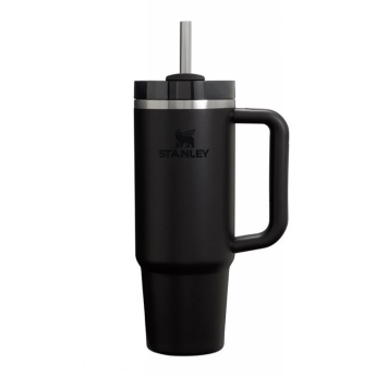 Термокружка Stanley Quencher H2.0 0,88 л с трубочкой, чёрная (10-11912-080)
